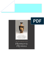 PDF The reception of the Homeric Hymns 1st Edition Faulkner download