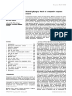 Bacterial Phylogeny Based On Comparative Sequence Analysis