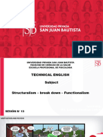 CLASS 13-TECH1-PSICO -STRUCTURALISM BREAK DOWN FUNCTIONALISM