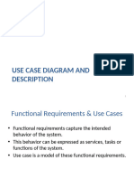 Use Case Diagram and Description (1)