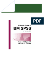 Download Full Simple Guide to IBM SPSS Statistics version 23.0 A Lee A. Kirkpatrick &amp; Brooke C. Feeney PDF All Chapters