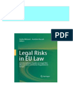 Immediate download Legal Risks in EU Law Interdisciplinary Studies on Legal Risk Management and Better Regulation in Europe 1st Edition Emilia Mišćenić ebooks 2024