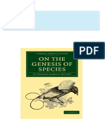 Complete Download On the Genesis of Species St George Jackson Mivart PDF All Chapters