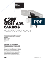 Cm 635 Series Motor Driven Trolley 2018 April 83875 635 Rev Aa -Esl