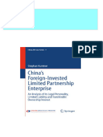 Instant ebooks textbook China’s Foreign-Invested Limited Partnership Enterprise: An Analysis of its Legal Personality, Limited Liability and Transferable Ownership Interest Stephan Kuntner download all chapters