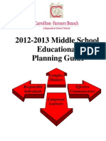 Middle School Educational Planning Guide 2012-2013