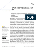 Effects of Different Exercises Combined With Different Dietary Interventions on Body Composition - A Systematic Review and Network Meta-Analysis