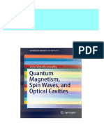 Quantum Magnetism Spin Waves and Optical Cavities Silvia Viola Kusminskiy 2024 Scribd Download