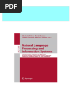 Download full Natural Language Processing and Information Systems 25th International Conference on Applications of Natural Language to Information Systems NLDB 2020 Saarbrücken Germany June 24 26 2020 Proceedings Elisabeth Métais ebook all chapters