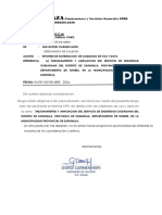 Informe Nª001 Voz y Data Okokok Para Su Pago