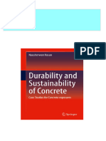 Download Complete Durability and Sustainability of Concrete Case Studies for Concrete exposures Nausherwan Hasan PDF for All Chapters