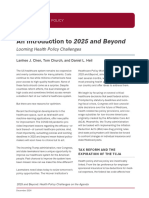 An Introduction to 2025 and Beyond: Looming Health Policy Challenges