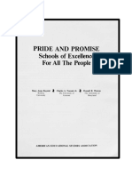 PRIDE AND PROMISE (1984) _Raywid, Tesconi, Warren