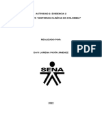 Ensayo de la Historia clinica en colombia