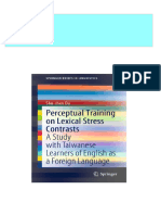 Perceptual Training on Lexical Stress Contrasts A Study with Taiwanese Learners of English as a Foreign Language Shu-Chen Ou 2024 Scribd Download