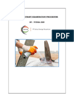 DYE PENETRANT EXAMINATION PROCEDURE