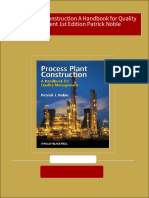 Full Download Process Plant Construction A Handbook for Quality Management 1st Edition Patrick Noble PDF DOCX