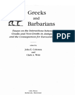 (Occasional Publications of the Department of Near Eastern Studies and the Program of Jewish Studies, Cornell University 4) John E. Coleman, Clark a. Walz - Greeks and Barbarians_ Essays on the Intera (1)