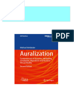 Download Complete Auralization Fundamentals of Acoustics Modelling Simulation Algorithms and Acoustic Virtual Reality Michael Vorländer PDF for All Chapters