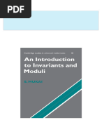 Download full An Introduction to Invariants and Moduli 1st Edition Shigeru Mukai ebook all chapters