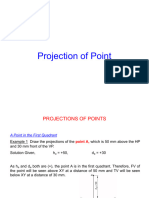 Lecture-3 (Projection of point, line, plane and solids)