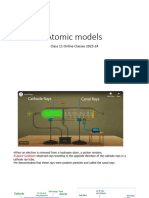 Atomic Models Class 11