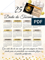 Calendário 2025 Ano Novo Moderno Bege Dourado a4 (1)