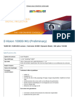 Fiche technique E-Vision 10000i WU-spec