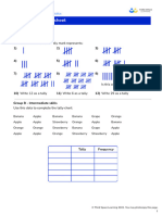  Tally Chart GCSE Worksheet