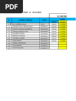 Tareo Semanal 18 Al 22 de Noviembre Work