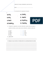 Examen Redox 3ro de Sec