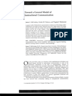 Toward A General Model of Instructional Communication: C. Mccroskey, Kristin M. Valencic, and Virgllia P. Richmond