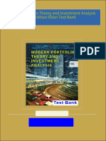 Modern Portfolio Theory and Investment Analysis 9th Edition Elton Test Bank 2024 scribd download full chapters