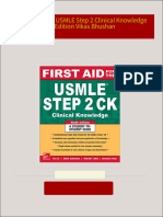 First Aid for the USMLE Step 2 Clinical Knowledge 9th Edition Vikas Bhushan all chapter instant download