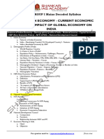 Group I Mains Decoded Syllabus - Economics