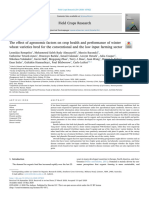 The Effect of Agronomic Factors on Crop Health and Performance of Winter Wheat Varieties Bred for the Conventional and the Low Input Farming Sector