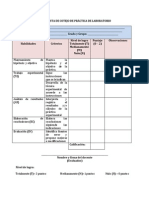 Lista de Cotejo para Práctica de Laboratorio