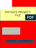 Project on Dual Nature of Light