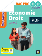 Corrige Economie-Droit 1re Tle Bac Pro - Ed 2024