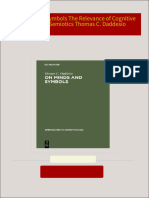 Instant download On Minds and Symbols The Relevance of Cognitive Science for Semiotics Thomas C. Daddesio pdf all chapter