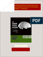 Complete Download The Human Fossil Record Brain Endocasts The Paleoneurological Evidence Volume 3 1st Edition Ralph L. Holloway PDF All Chapters