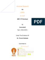 Annual Report E Cell 1.1