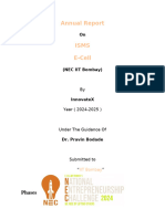 Annual Report E Cell 1.5 with Events table