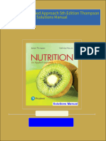 Download full Nutrition An Applied Approach 5th Edition Thompson Solutions Manual all chapters