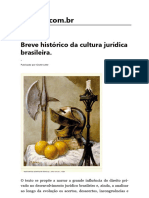 Breve histórico da cultura jurídica brasileira. _ Jusbrasil