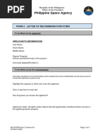 Form 2 - Recommendation Letter Form (Fillable)