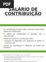 SALÁRIO DE CONTRIBUIÇÃO