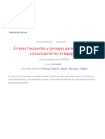 Errores frecuentes y consejos para mejorar la comunicación en el equipo - Assaghir, Lëila