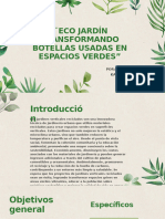 Presentación Proyecto Naturaleza Ilustrado Plantas Verde