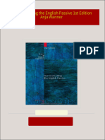 Download Deconstructing the English Passive 1st Edition Anja Wanner ebook All Chapters PDF